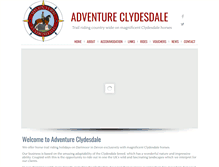 Tablet Screenshot of adventureclydesdale.com